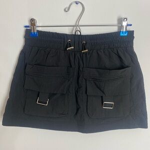 NWT Fashion Nova Still Got It Nylon Micro Mini Cargo Skirt